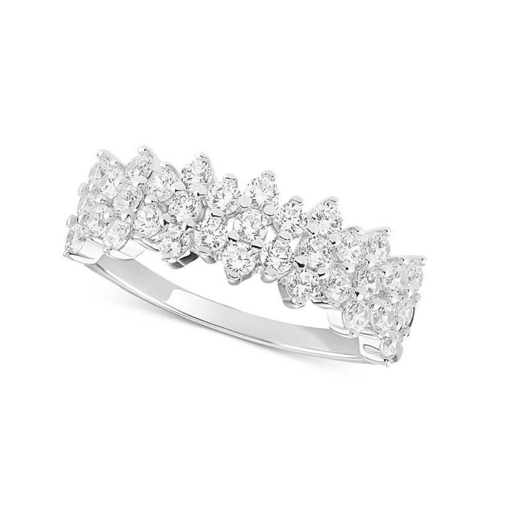 Giani Bernini Sterling Silver Cubic Zirconia Cluster Ring